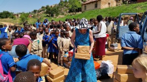 Children were very excited with their gifts :)