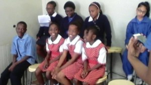 Waiting to participate at St Marks Primary School