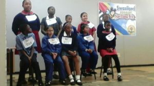 Some of the participants, with their allocated numbers!